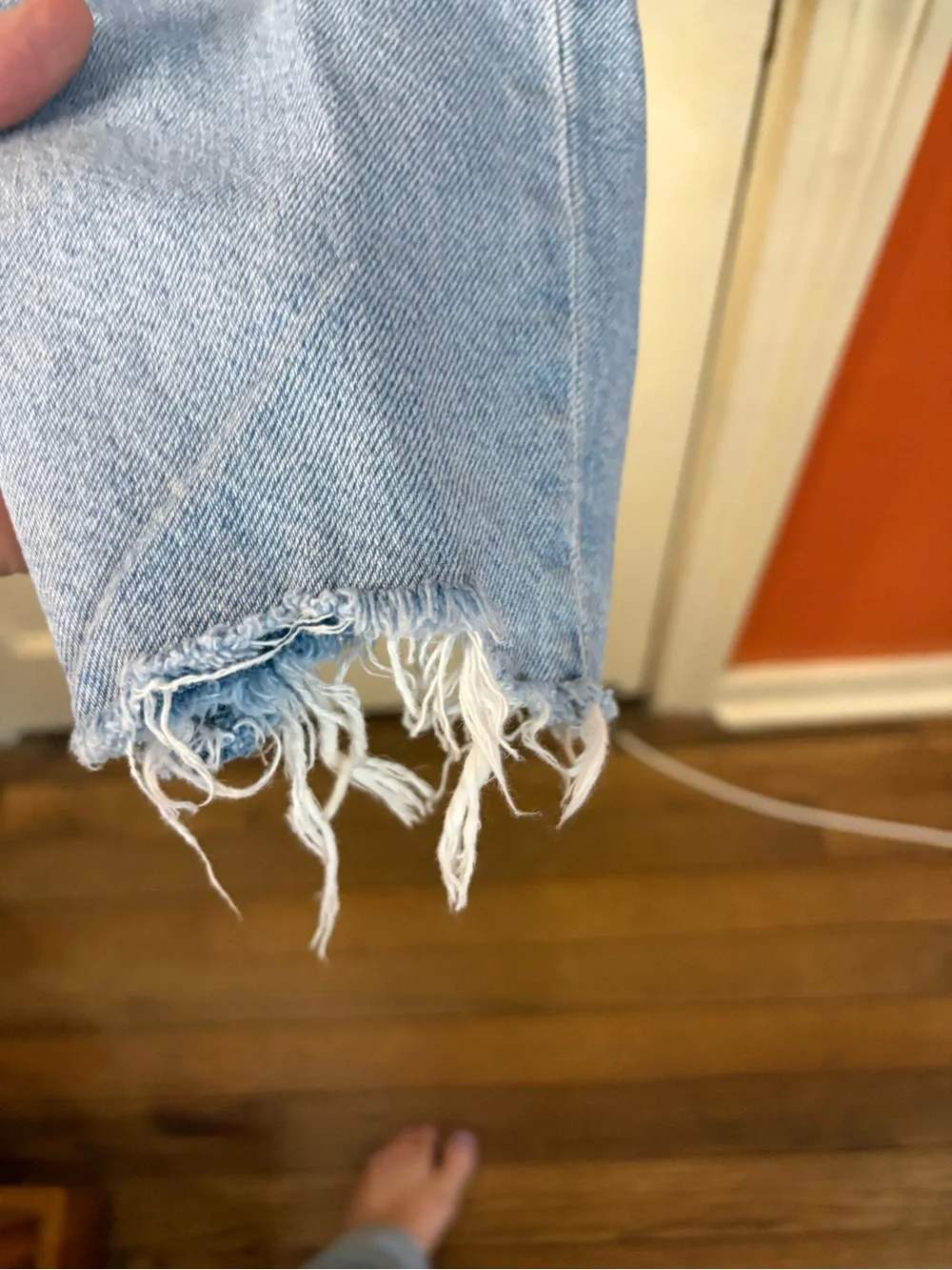American Eagle Jeans Womens 10 Long Blue Denim Curvy Mom Jean Strigid High Rise
